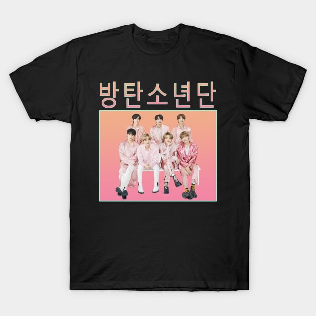 bts retro vintage style T-Shirt by chidees